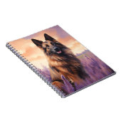 Belgische Tervuren im Lavendel-Feld Notizblock (Rechte Seite)