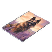 Belgische Tervuren im Lavendel-Feld Notizblock (Linke Seite)