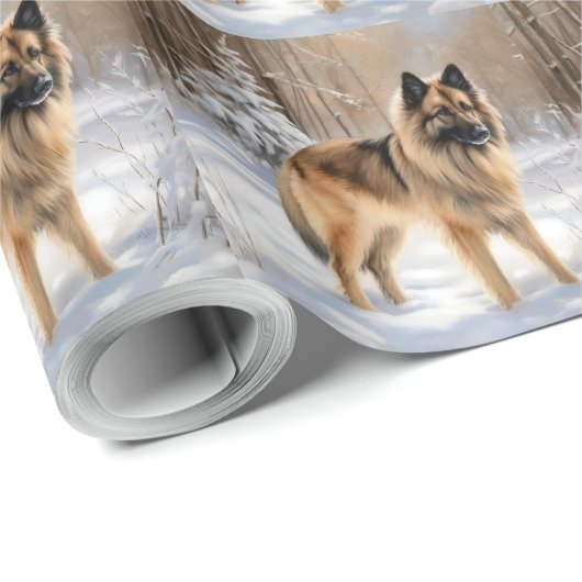 Belgische Tervuren lassen es Weihnachten Geschenkpapier (Rolleneckpunkt)