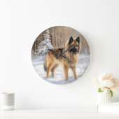 Belgische Tervuren lassen es Weihnachten Große Wanduhr (Zuhause)