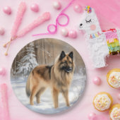 Belgische Tervuren lassen es Weihnachten Pappteller (Party)