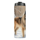 Belgische Tervuren lassen es Weihnachten Thermosbecher (Vorderseite)