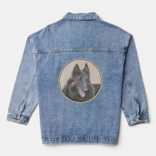 Belgische Tervuren Malerei - Niedliche Original Hu Jeansjacke
