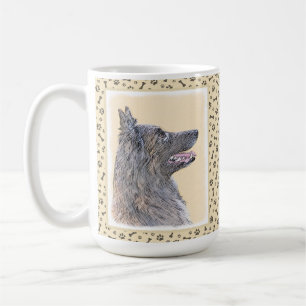 Belgische Tervuren Malerei - Niedliche Original Hu Kaffeetasse