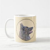 Belgische Tervuren Malerei - Niedliche Original Hu Kaffeetasse (Links)