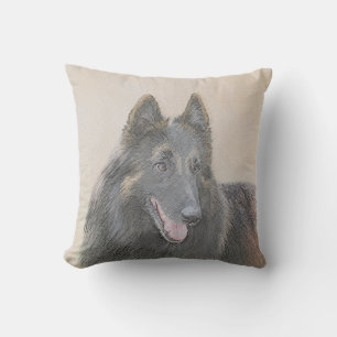 Belgische Tervuren Malerei - Niedliche Original Hu Kissen