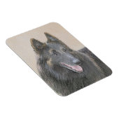 Belgische Tervuren Malerei - Niedliche Original Hu Magnet (Rechte Seite)