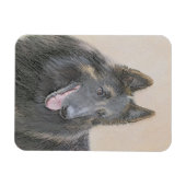 Belgische Tervuren Malerei - Niedliche Original Hu Magnet (Horizontal)