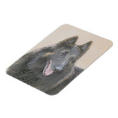 Belgische Tervuren Malerei - Niedliche Original Hu Magnet (Linke Seite)