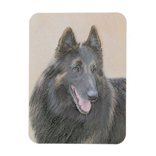 Belgische Tervuren Malerei - Niedliche Original Hu Magnet