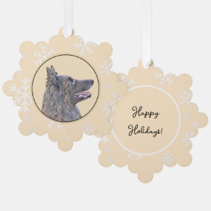 Belgische Tervuren Malerei - Niedliche Original Hu Ornament Karte