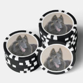 Belgische Tervuren Malerei - Niedliche Original Hu Pokerchips (Stapel)