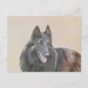 Belgische Tervuren Malerei - Niedliche Original Hu Postkarte