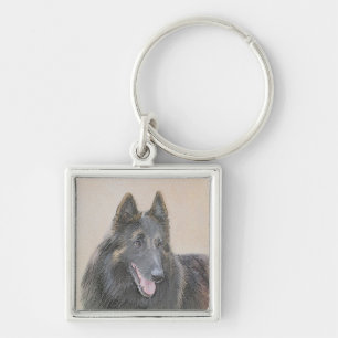 Belgische Tervuren Malerei - Niedliche Original Hu Schlüsselanhänger