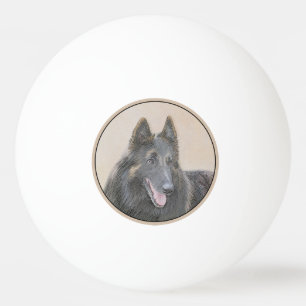 Belgische Tervuren Malerei - Niedliche Original Hu Tischtennisball