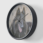 Belgische Tervuren Malerei - Niedliche Original Hu Uhr (Winkel)