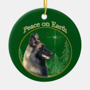 Belgische Tervuren Peace Keramik Ornament