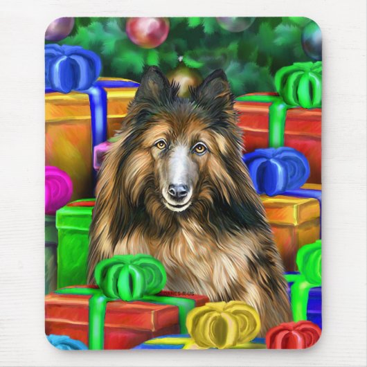 Belgische Tervuren Weihnachtsgeschenke Mousepad (Vorne)