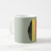 Belgische Touchfingerabdruckflagge Kaffeetasse (Vorderseite Links)