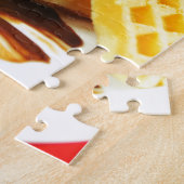 Belgische Waffel und Erdbeeren der Schokolade Puzzle (Seite)
