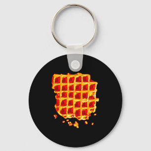 Belgische Waffelsirup-Frühstücks-Snack-Waffel L Schlüsselanhänger