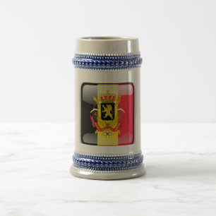 Belgische Wappen Bierglas