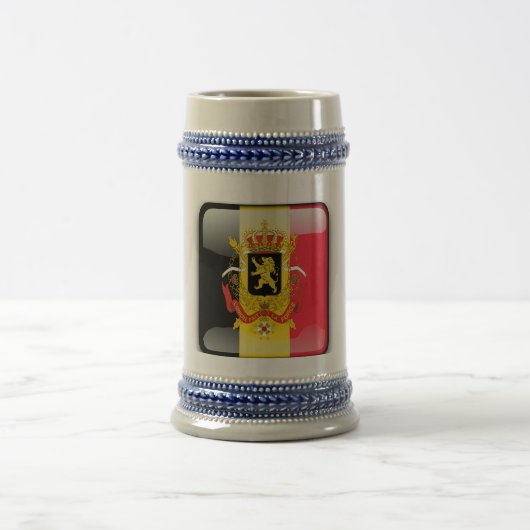Belgische Wappen Bierglas (Mittel)