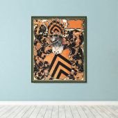 Belgische Wappendecke im Mittelalter Leinwanddruck (Insitu (Holzboden))