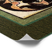 Belgische Wappendecke im Mittelalter Poster (Ecke)