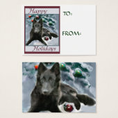 Belgische Weihnachtsgeschenke Name Tags (Vorne & Hinten)