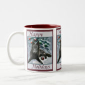 Belgische Weihnachtsgeschenke Zweifarbige Tasse (Links)