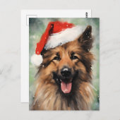 Belgische Weihnachtsmalerei Tervuren Postkarte (Vorne/Hinten)