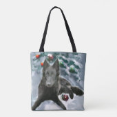 Belgische Weihnachtszeit Tasche (Rückseite)