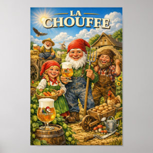 Belgischer Bauerntoast zur Erntezeit Poster