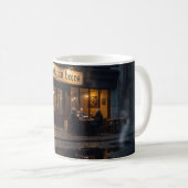 Belgischer Bierpub-Abendglanz-Becher Kaffeetasse (VorderseiteRechts)