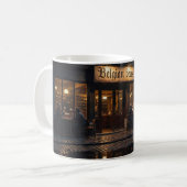 Belgischer Bierpub-Abendglanz-Becher Kaffeetasse (Vorderseite Links)
