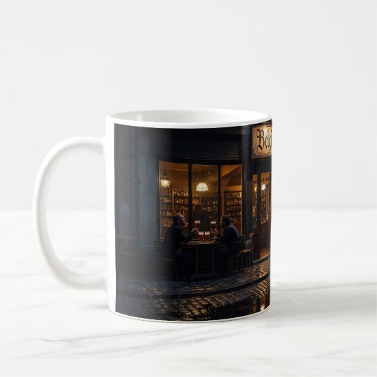 Belgischer Bierpub-Abendglanz-Becher Kaffeetasse (Links)