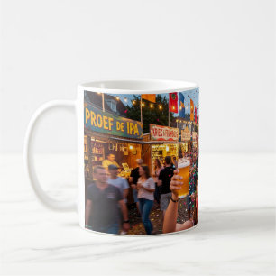 Belgischer Festival-Jubel-und-Lachen-Becher Kaffeetasse