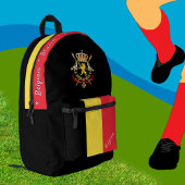 Belgischer Flaggenrückstand, Belgien, Patriot schw Bedruckter Rucksack