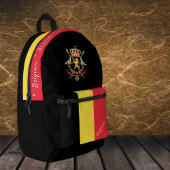 Belgischer Flaggenrückstand, Belgien, Patriot schw Bedruckter Rucksack