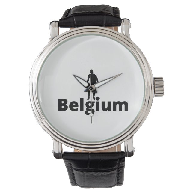 Belgischer Fußball Armbanduhr (Vorderseite)