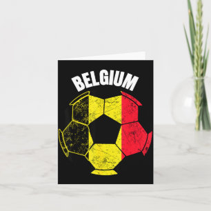 Belgischer Fußballspielerspieler Fußballfan Belgie Karte