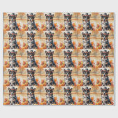 Belgischer Hirte im Herbst hinterlässt Erntedank K Geschenkpapier (Flach)