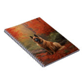 Belgischer Hirte im Herbst Leaves Fall Inspiriert Notizblock (Rechte Seite)