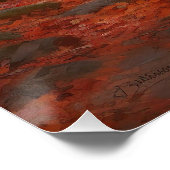 Belgischer Hirte im Herbst Leaves Fall Inspiriert Poster (Ecke)