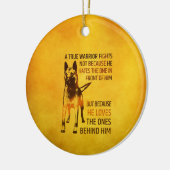Belgischer Hirte - Malinois - wahrer Krieger Keramikornament (Links)