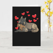 Belgischer Hirte Tervuren Hund mit gestopftetem Ti Karte (Gelbe Blume)