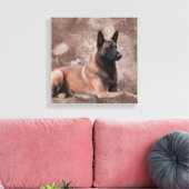 Belgischer Hirte von Malinois - Mechelaar Leinwanddruck (Insitu (Wohnzimmer))