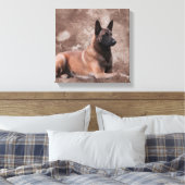 Belgischer Hirte von Malinois - Mechelaar Leinwanddruck (Insitu (Schlafzimmer))