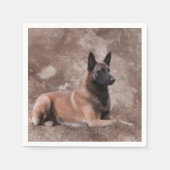 Belgischer Hirte von Malinois - Mechelaar Serviette (Vorderseite)